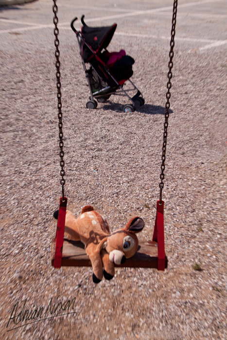 toy swing pram  copyright adrian nixon